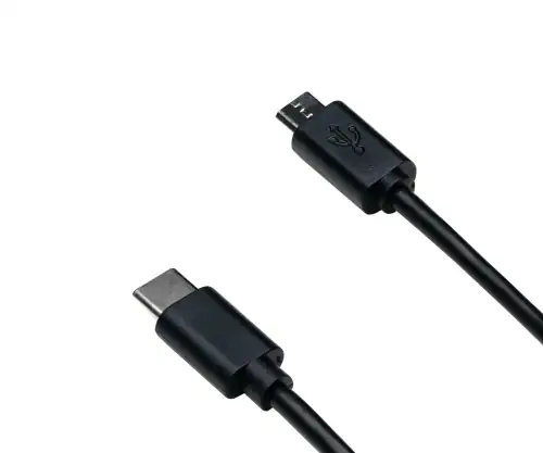 DINIC USB 3.1 Kabel Typ-C auf micro B, schwarz, DINIC Polybag, 0,5m